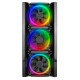 Rampage Hacker 600W 80 Plus 4 x RGB Fan Tempered Glass Siyah Oyuncu Kasası